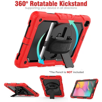 

HXCASE for T510 T515 Shockproof Cover Hand Strap Case for Samsung Galaxy Tab A 10.1 2019 with Built-in Kickstand