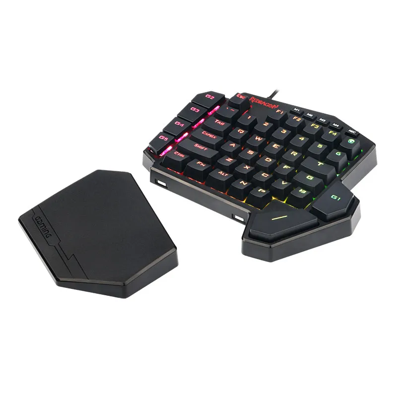 Игровая RGB клавиатура Redragon K585 для одной руки и мышь M607RGB с конвертер GA200 Xbox One PS4 Switch