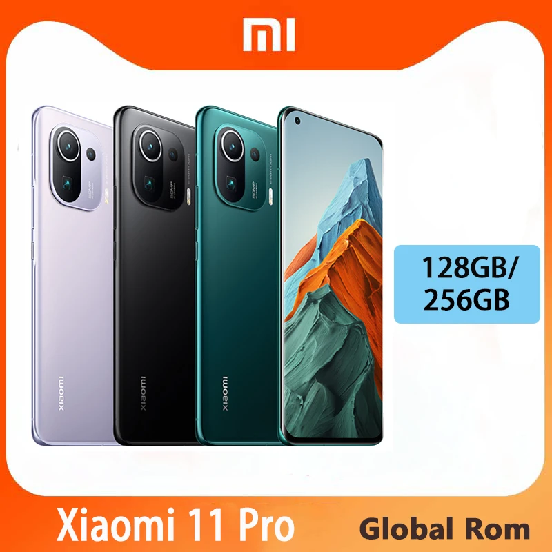 Xiaomi Mi 11 Pro Global ROM 5G Smartphone 128GB/256GB Snapdragon 888 50MP Camera 120HZ AMOLED Screen 67W Fast Charge 5000mAh |