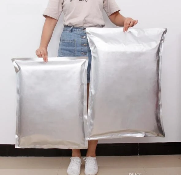 100pcs/lot Super Large aluminum foil bags heat seal packing food bag Silver Aluminum  Foil Mylar Bags Food Storage - AliExpress