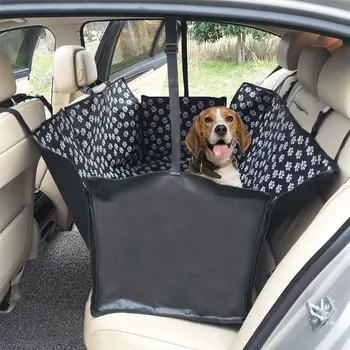 

Oxford Dog Back Seat Cover Protector Footprint Pet Dogs Carriers Waterproof Pet Car Seat Mats Hammock Protector With Safety Belt