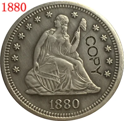 США 1880 копирование монет на четверть доллара | Дом и сад