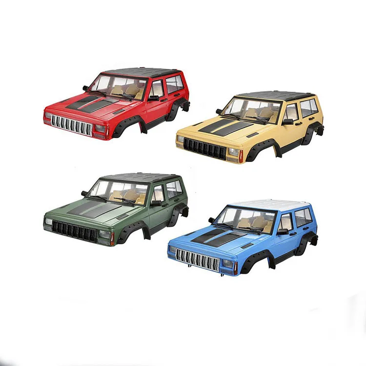 313 мм Колесная база Cherokee корпус автомобиля оболочка для 1/10 RC Гусеничный автомобиль осевой SCX10 90046 90047 - Цвет: green