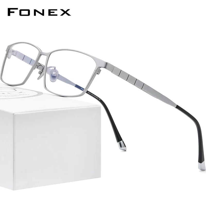 FONEX чистый Титан оправа для очков Для мужчин 2021 новый мужской классический