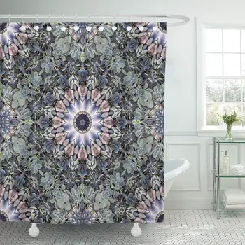 

Fabric Shower Curtain Curtains with Hooks Colorful Bright Abstract Kaleidoscope Beautiful Multicolored Mosaic Unique Design