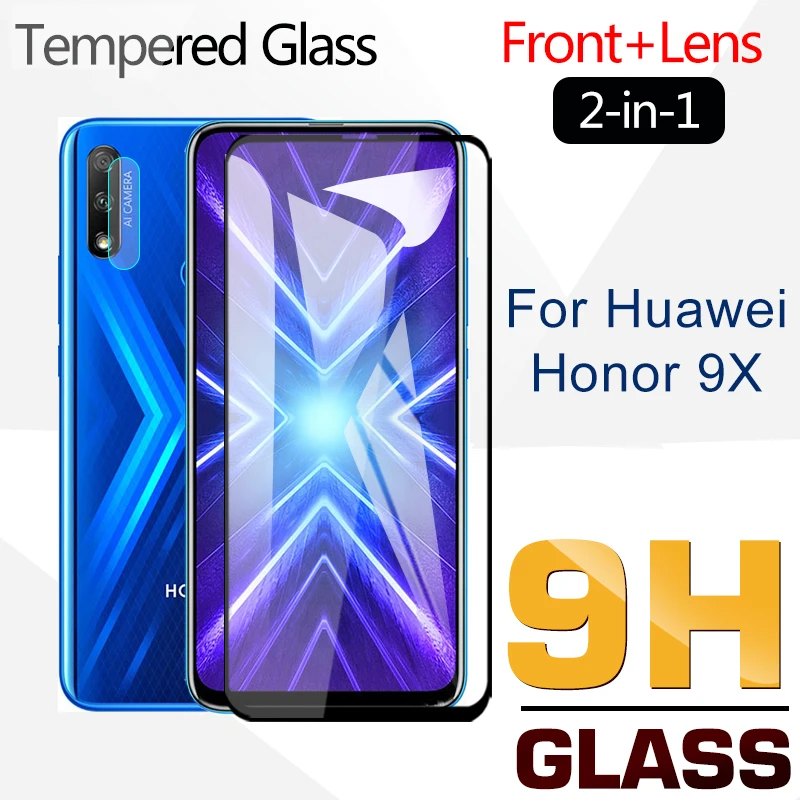 Закаленное стекло 2 в 1 для Huawei Honor 9X 9S 9C 9A 9 Lite pro Защитная пленка экрана x s c a lite