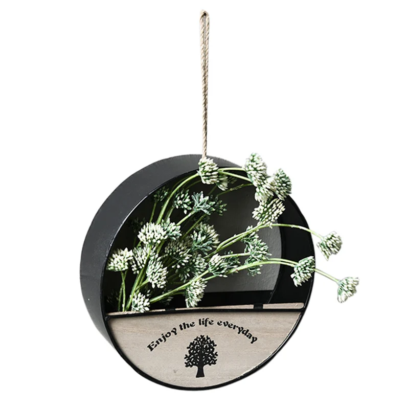 Flower Pot Hanger For Wall Decoration, Wall Hanging Basket Holder Outdoor Garden Balcony Hanging Flower Pot