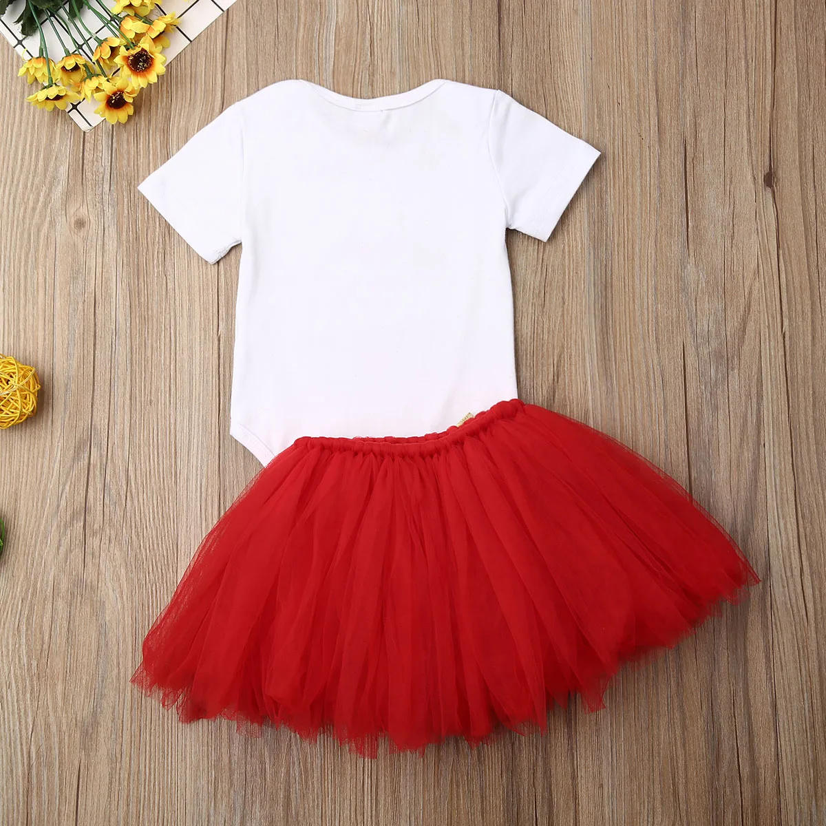 Рождественский комплект одежды для маленьких девочек от 0 до 24 месяцев, рождественское боди для маленьких девочек, нарядная юбка-пачка