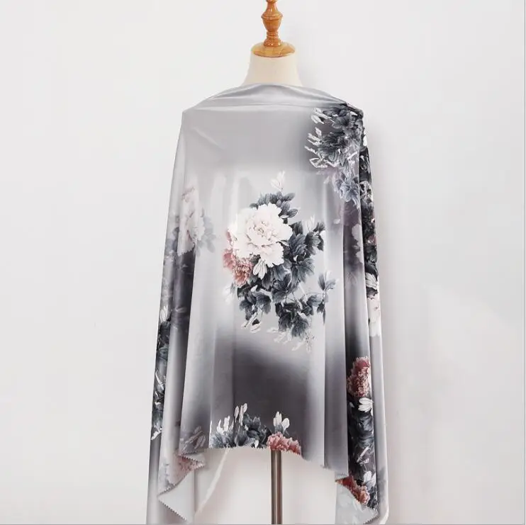 Весна и лето платье с коротким рукавом cheongsam ткань модная женская одежда, домашнее украшение DIY печатная ткань