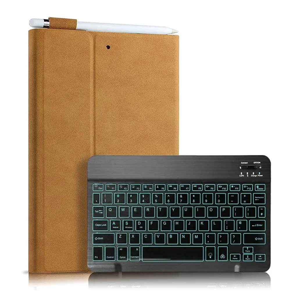 Для iPad 10," iPad 7th Gen Подсветка клавиатура чехол для iPad 7th 10,2 A2197 A2200 A2198 чехол из искусственной кожи чехол для планшета