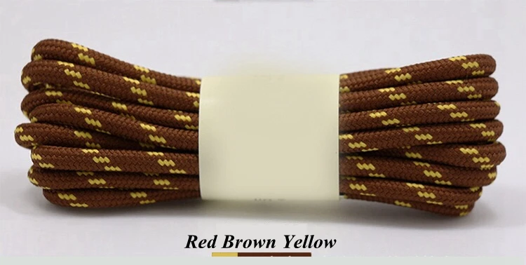 Durable Outdoor Sport Shoelaces - Round, Non-Slip, Multiple Lengths & Colors