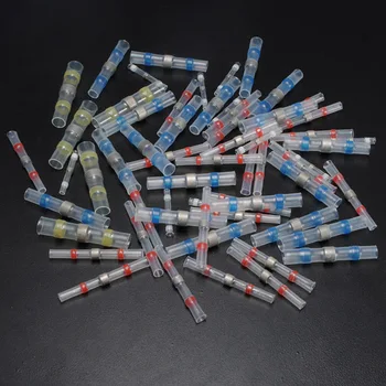 

60PCS Mixed Heat Shrink Sordering Terminals Waterproof Solder Sleeve Tube Electrical Wire Insulated Butt Connectors Kit