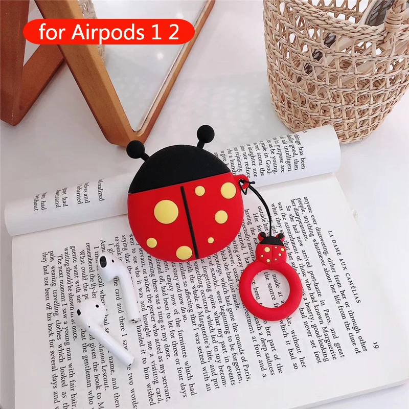 85 Мультфильм милый Беспроводной Bluetooth наушники чехол для Apple Airpods 2 гарнитура Мягкая силиконовая защитная крышка для задней панели чехол для Airpods аксессуары - Цвет: 85