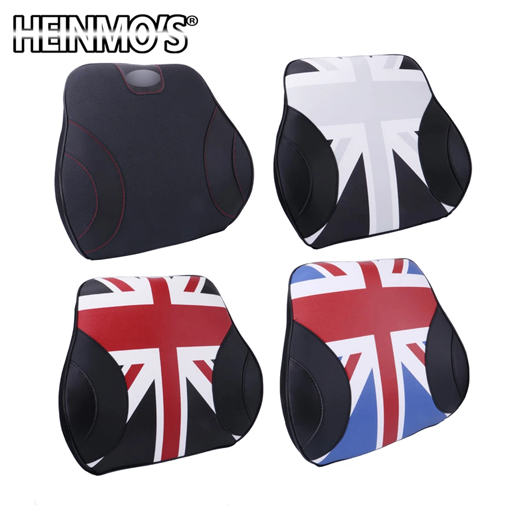 Подушка для сиденья из искусственной кожи, поддерживающая талию, для Mini Cooper, подходит для большинства автомобилей, с эффектом памяти, универсальное сиденье, поддержка ожидания, s, для Mini Cooper