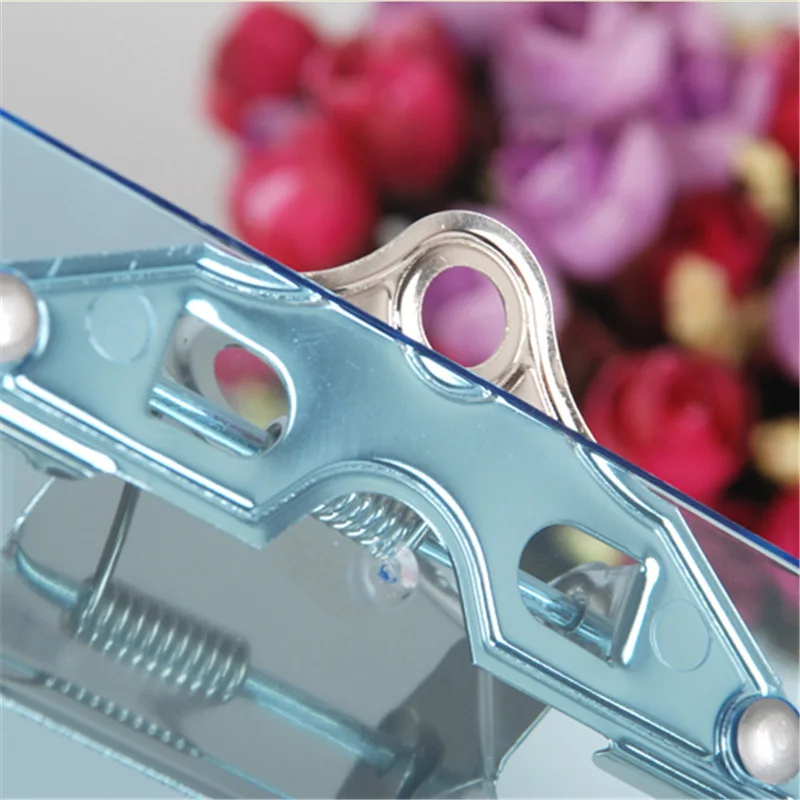 Special Offer Color Transparent A4 Plastic Tablet Clip Menu Pad Writing Board Clip Pad Write ban jia zi Storage Office Use