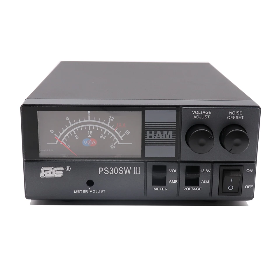 QJE PS30SWIII базовая станция рации переключение регулятора питания 13,8 V фиксированный выход 9-1 5V регулируемый выход 220V 30A - Цвет: Черный