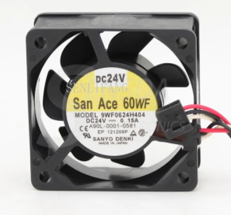 

Free shipping 9WF0624H404 DC 24V 0.15A 60x60x25mm 3-wire Server Cooler Fan