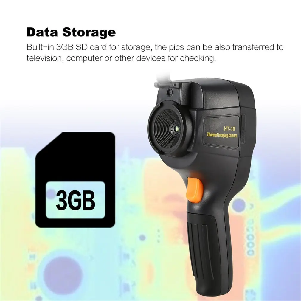 Handheld Infrared Temperature Heat IR Digital Thermal Imager Detector Camera with Storage 320x240 Resolution 3.2inch YK-19