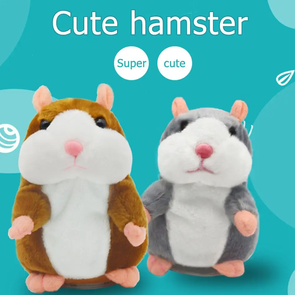 Cute Talking Hamster Plush Animal Doll Sound Record Repeat Educational Toys