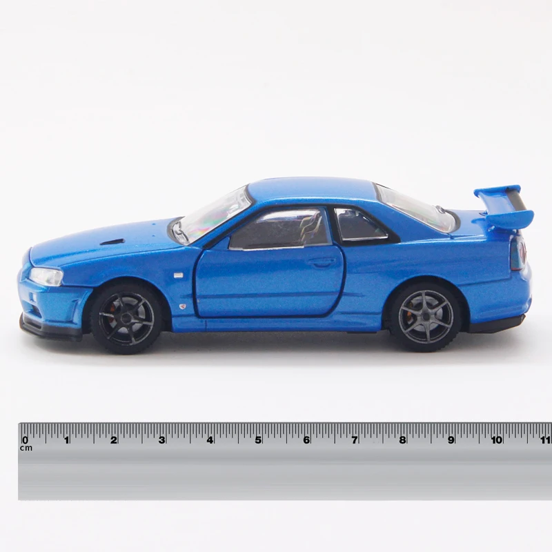 S01 Takara Tomy Tomica Premium RS 1:43 Nissan GT R SKYLINE V spec II Nur голубой металлический Литая машинка