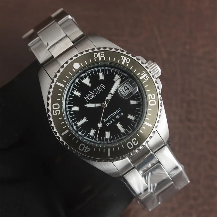 color 4 Винтажные часы для дайвинга из нержавеющей стали 300 м водонепроницаемые автоматические ST16 мужские наручные часы для мужчин мужские подарки - Цвет: color 4