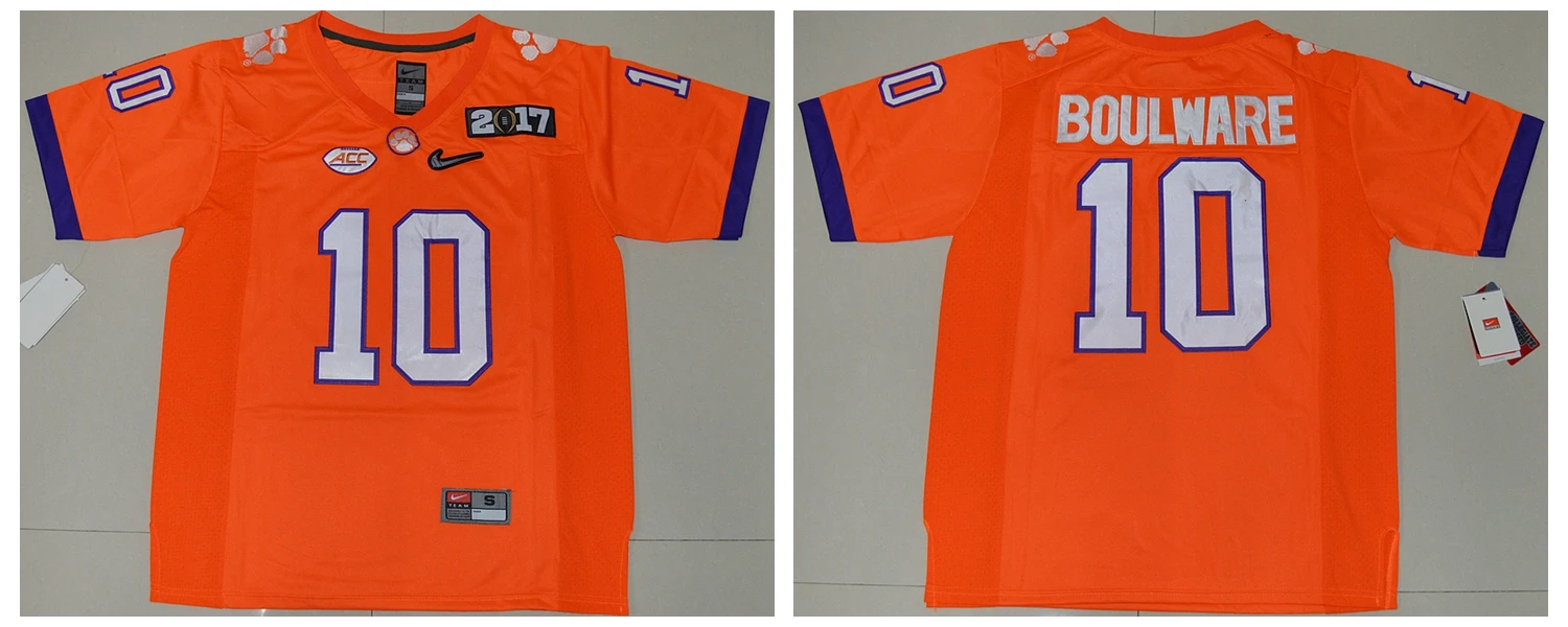 Clemson Tigers Wayne Gallman II майка Вильямс дэшон Уотсон бен боулware артавис Скотт плей-офф Национальный Чемпионат Джерси - Цвет: color as photo