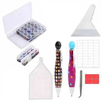 

Square Diamond Painting Point Drill Pen, Diamond Painting Tools Accessories and Diamond Embroidery Pen for Adults or Kids