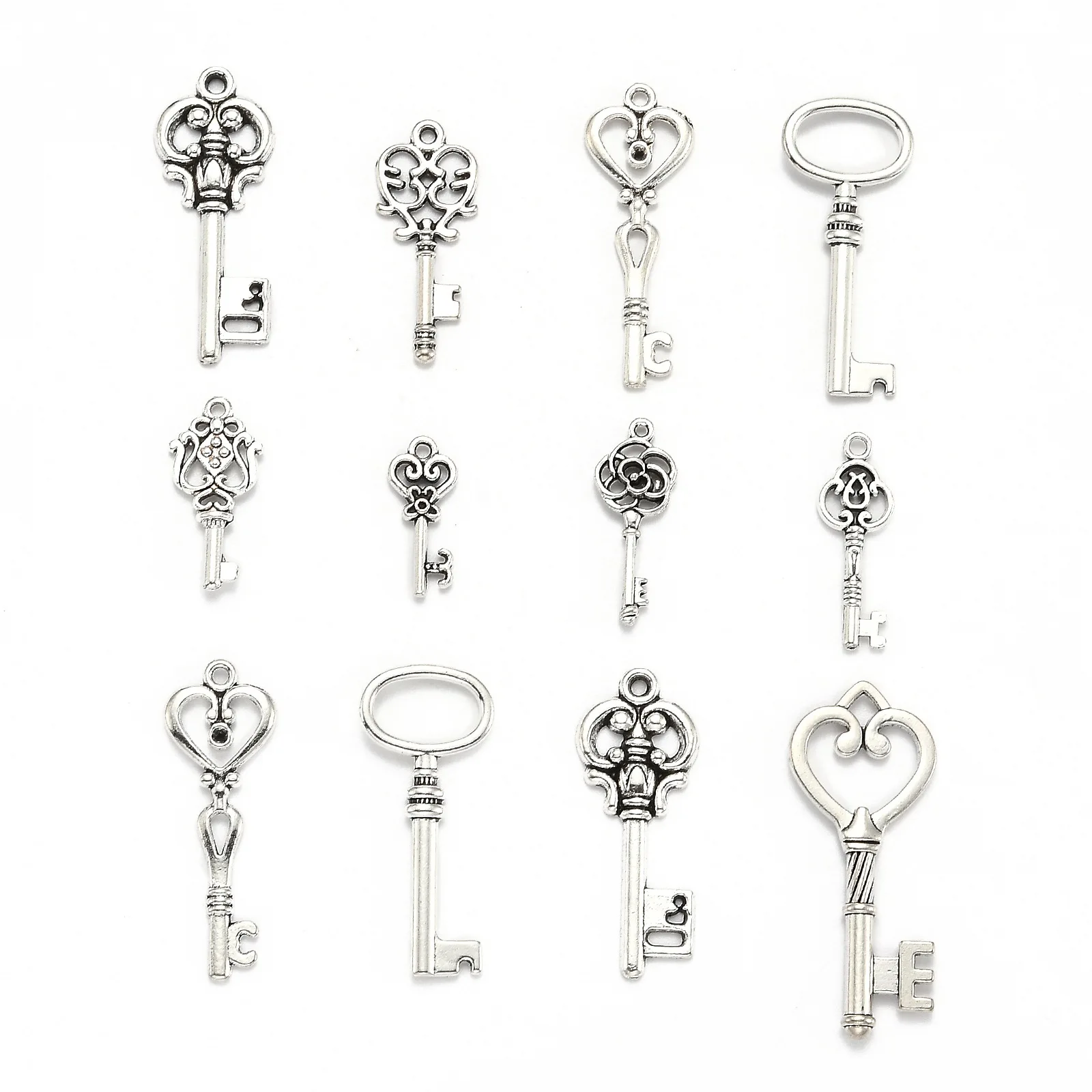 Mixed Tibetan Style Alloy Pendants Key For Jewelry Making Hole 1.5~5mm About 60~65pcs/100g Drop Shipping | Украшения и аксессуары