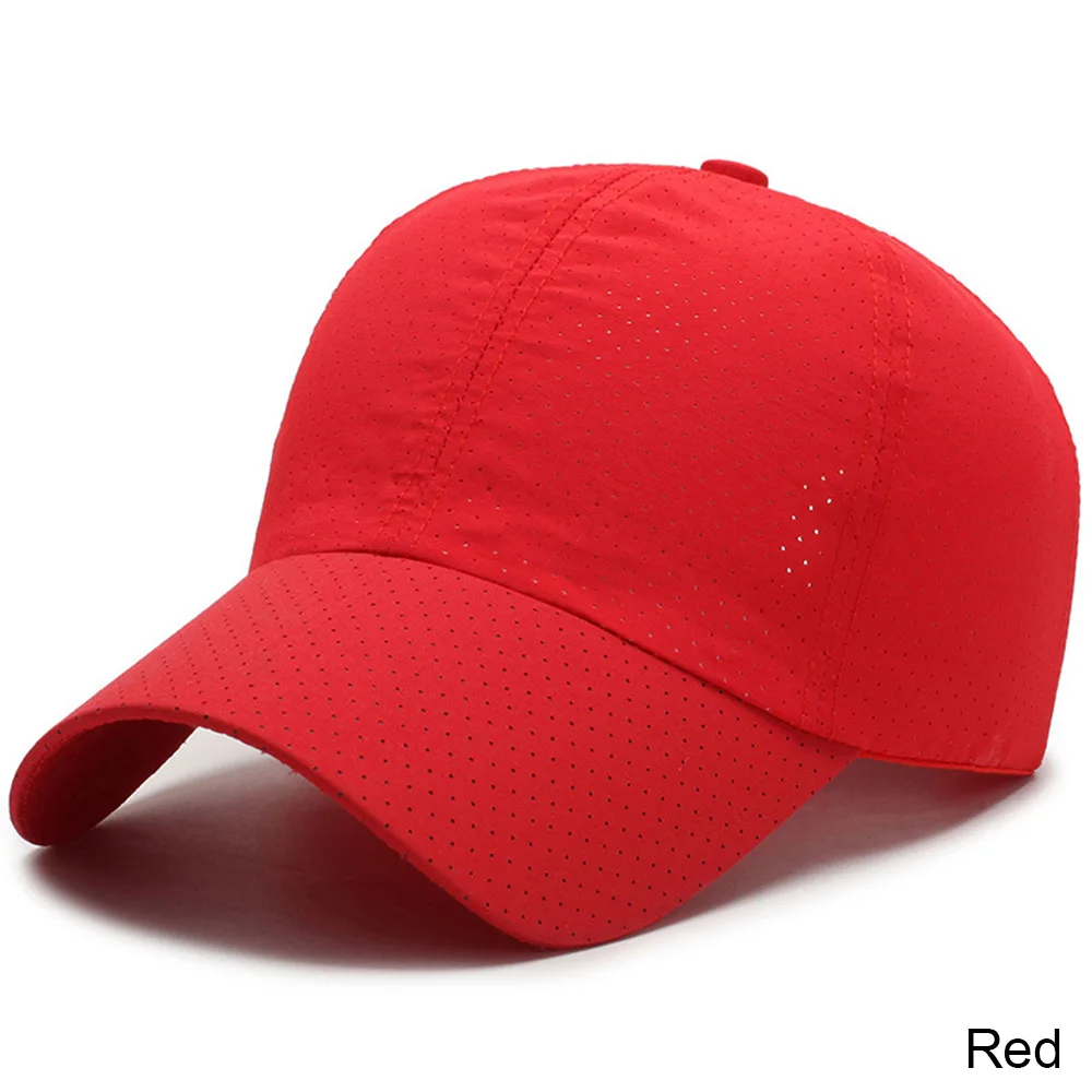 IWINTER Новая Мужская бейсболка сетчатая Повседневная Snapback шапки для женщин хип-хоп Регулируемая Кепка водителя грузовика дышащая шляпа папы костяная - Цвет: Red