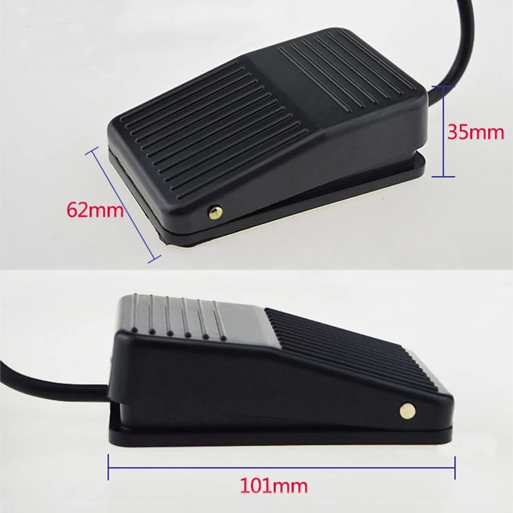 

New Arrival Black Momentary type switch pedal Antislip Power Foot Pedal Switch for table routers scroll saws drill presses lathe