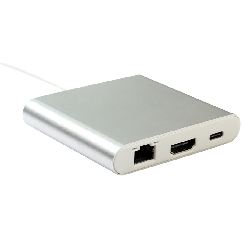 Usb C к Hdmi 4K Gigabit Ethernet Rj45 порт Usb 3,1 type C адаптер usb-c разветвитель концентратор для Macbook Hdtv Chromebook Pixel