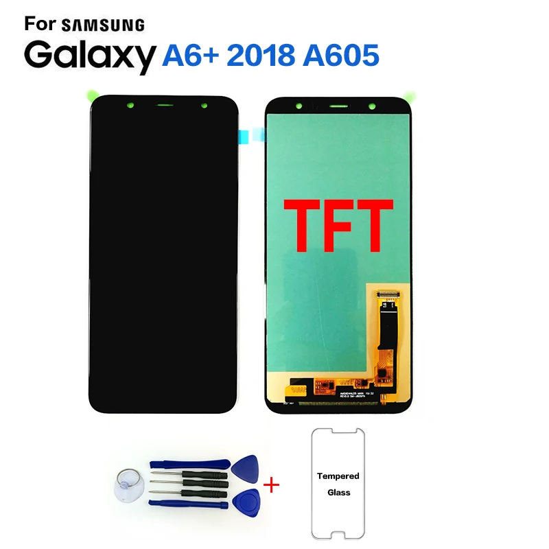 ЖК дисплей TFT для Samsung Galaxy A6 + A605 сменный экран samsung A605G A605GN с экраном A605GN|Экраны