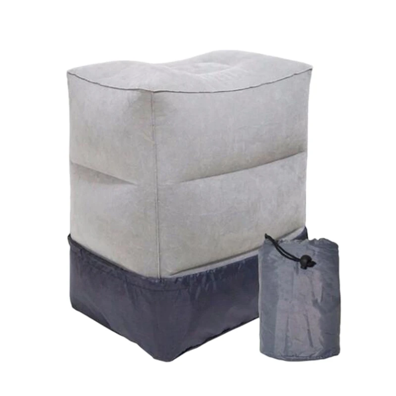 

ELEG-3 Layers Inflatable Portable Travel Footrest Pillow Plane Train Kids Bed Foot Rest Pad
