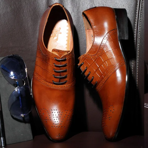 

Loafers Male Cowhide Pointed Casual Leather British Style Loafers Men Genuine Leather Full Grain Leather Cow Leather Slip-on