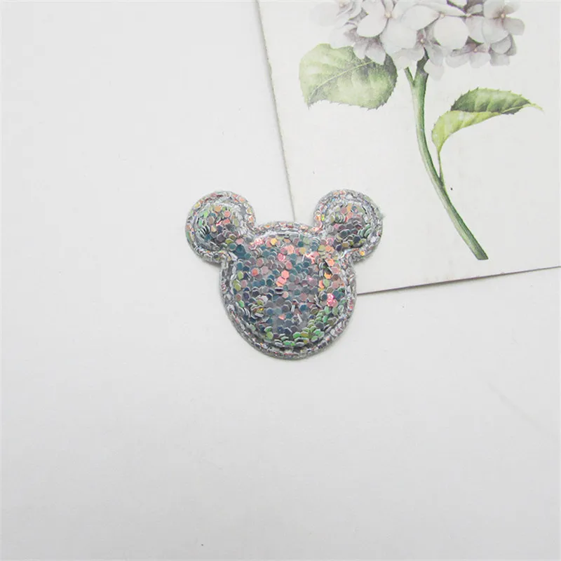 Gray Mickey 10-50 шт цветные блестки звезда/Медвежонок мягкие патчи аппликация DIY принадлежности для рукоделия детские заколки для волос Аксессуары материал украшения - Цвет: Gray Mickey