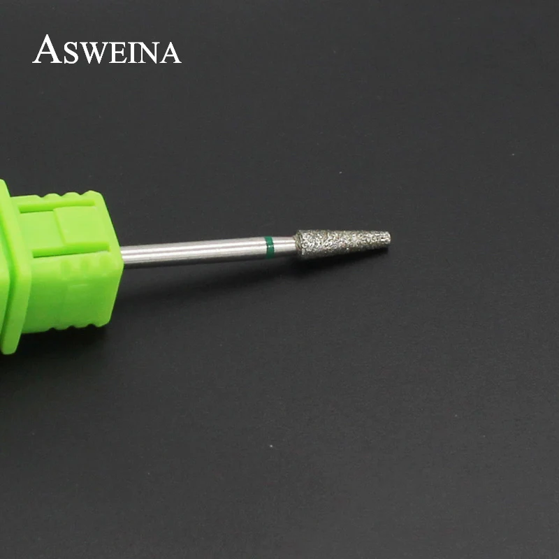 ASWEINA 1 шт. алмазные сверла 3/3" для ногтей, сверла из нержавеющей стали, электрические сверла для маникюра, маникюрные салоны, инструменты для очистки