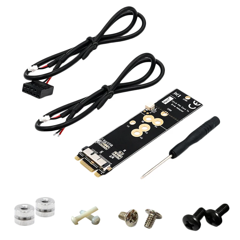 Pcie Bt2 12 + 6 Pin Bluetooth Wifi модуль беспроводной карты к M.2 Ngff ключ B M адаптер для Mac Os Bcm94360Cd