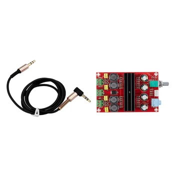 

1 Pcs 3.5mm Car Aux o Extension Cable (Black) & 1 Pcs TDA3116D2 Digital o HIFI Amplifier