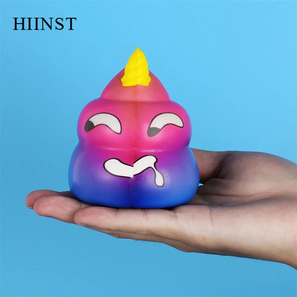 HIINST/Детские игрушки для Хэллоуина, сдавливание стресса, мультяшный принт Poo, ароматическая медленно растущая ароматическая игрушка для взрослых, снимает стресс, реалистичные игрушки