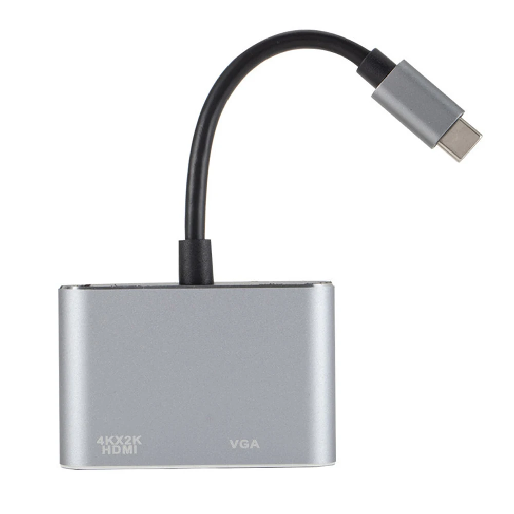 

Type C To HDMI VGA TV Converter Office Home Hub Multiport Computer Video Data Transmission Adapter 1080P HDMI Output
