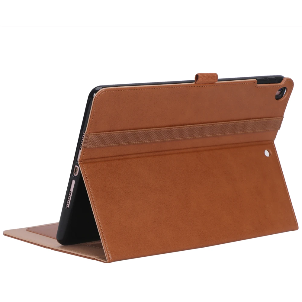 Для iPad 10,2 '' PU кожаный чехол для планшета откидная подставка слот для карт чехол с эластичный ремешок держатель ручки для iPad 7th 10,2