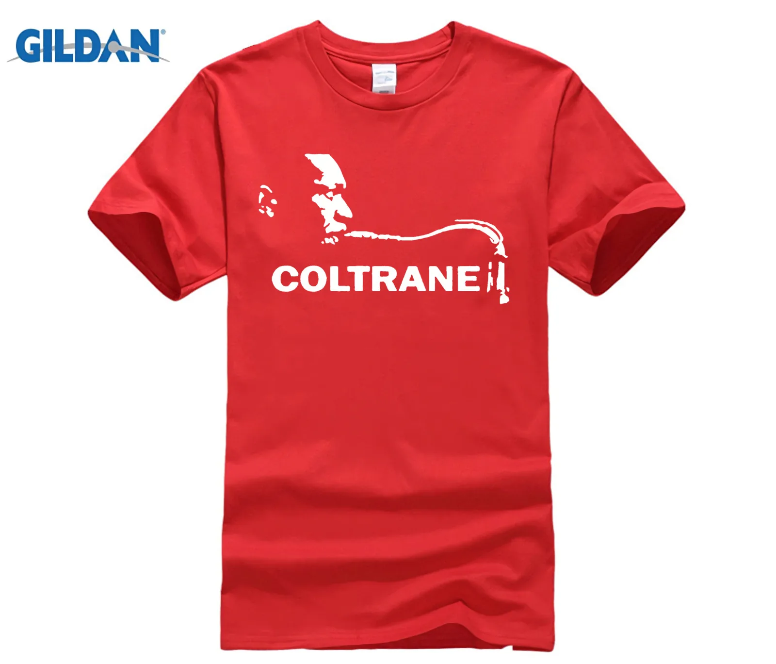 New-John-Coltrane-Trane-Music-Legend-Men-s-Black-T-Shirt-Size-S-3XL-100-Cotton - Цвет: red