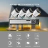 AZISHN H.265+ 4CH 8MP 4K CCTV System POE NVR Kit 3840X2160 Audio Waterproof Metal IP Camera Bullet Home Security Camera System ► Photo 2/6