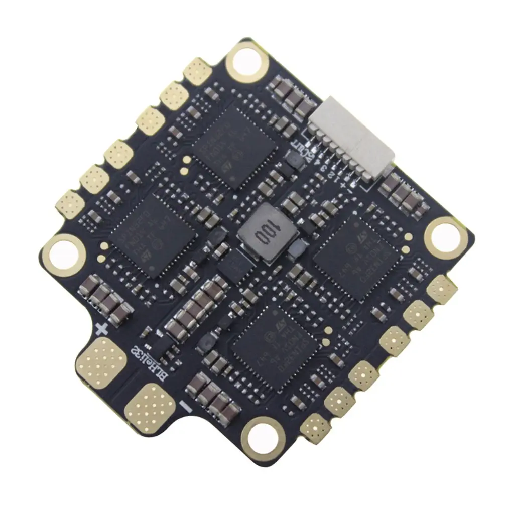 ESC 4-в-1 50A с диагональю экрана 3-6S BLHeli_32 5V 3A BEC Dshot1200 мини Размеры ESC для DIY небольшой гоночный Дрон с видом от первого лица с отводом тепла