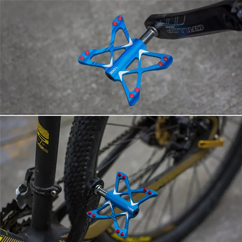 Велосипедные противоскользящие педали Mtb с подшипником для горного велосипеда, педали для велосипеда из алюминия/сплава, ультралегкие велосипедные педали