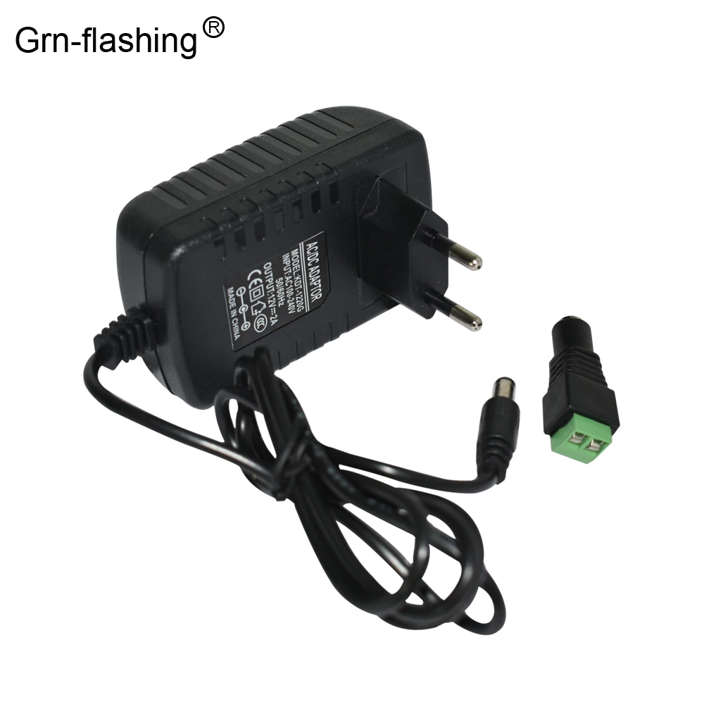 AC110 240V to 12V DC зарядное устройство трансформатор с гнездовым разъемом Светодиодный