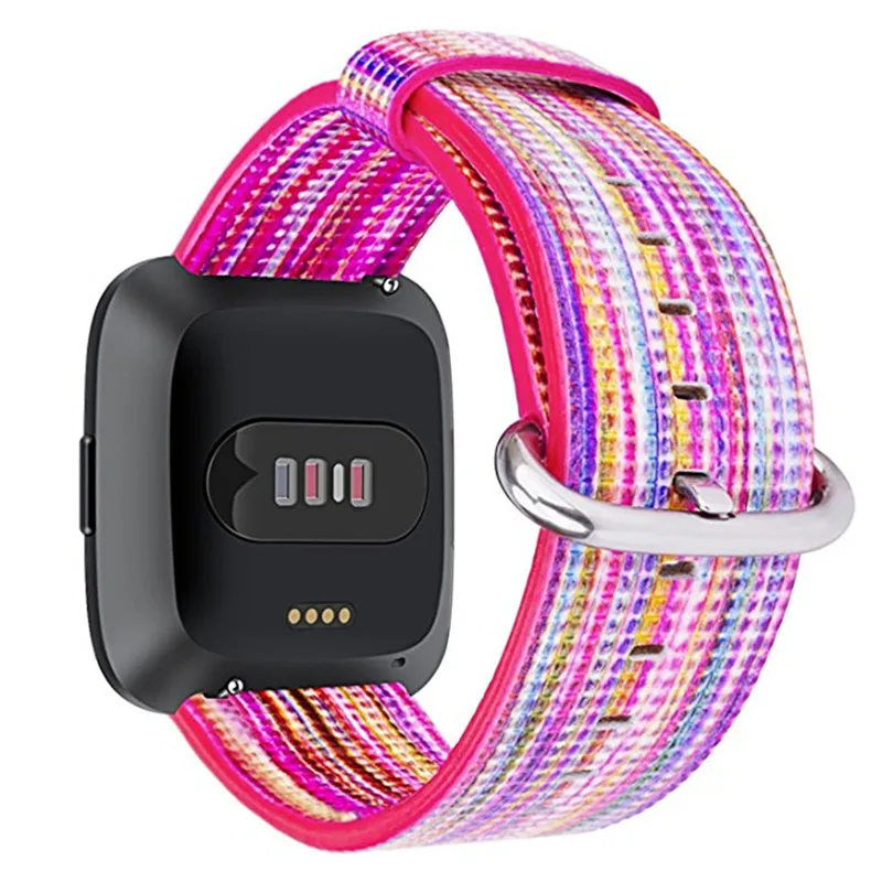 2 шт. тонкий тканый браслет Браслет для Fitbit Versa Lite нейлоновый сменный ремешок спортивный ремешок для Fitbit Versa Lite Прямая поставка