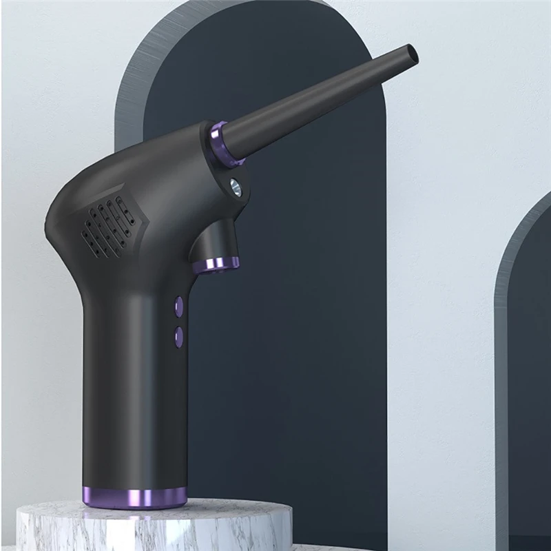 45000RPM Wireless Dust Blowing Gun Compressed Air Duster Blower Cleaning Tool for Home Office Car Computer Keyboard Carpet