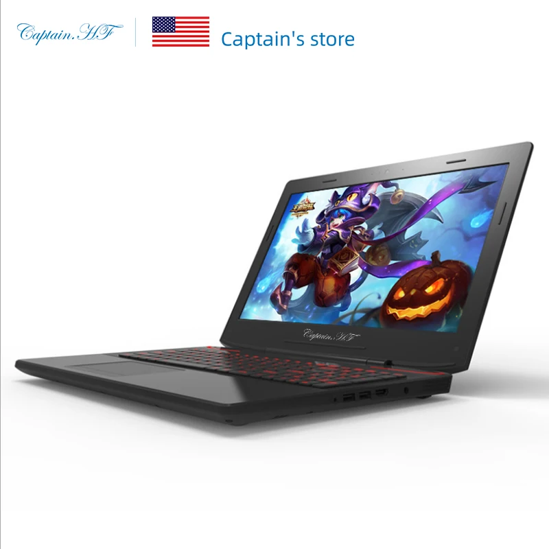 US Captain HF Ноутбук игровой 15,6 дюймовый дисплей Процессор Intel Core i7-6700HQ Ноутбук для игр GTX1060 ОС Windows10, 8ГБ RAM 128ГБ SSD+1 ТБ HDD