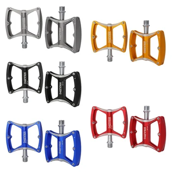 

MTB Mountain Road Bike Folding Pedal Aluminum Alloy Anti-Slip Pedals Bicycle Ultra Light Hollow Bearing Foot Pedal